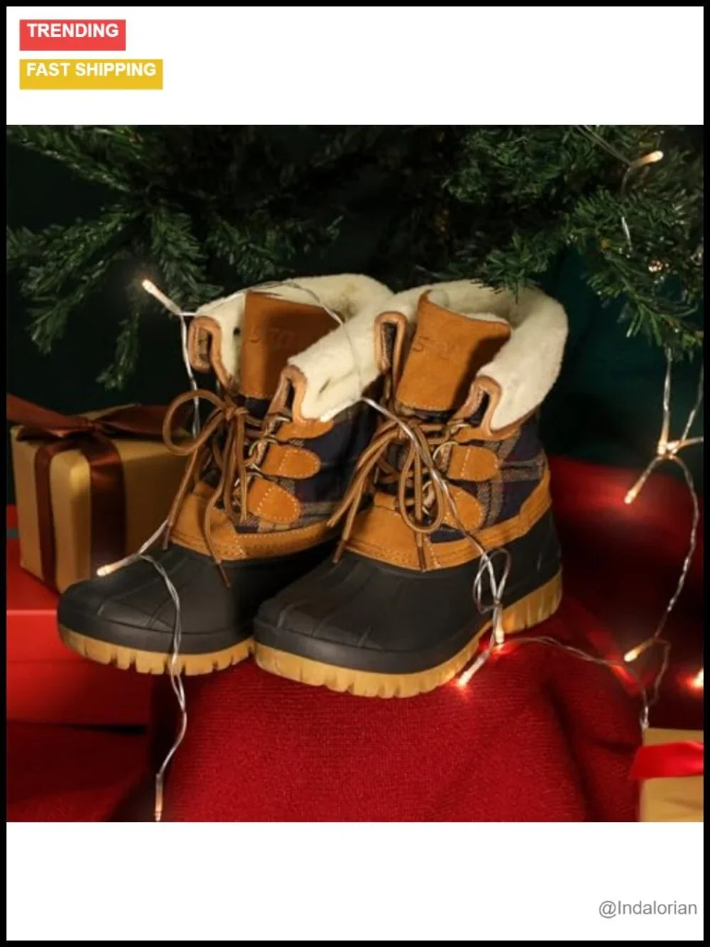 Waterproof TPR Shell Foldable Snow Boots